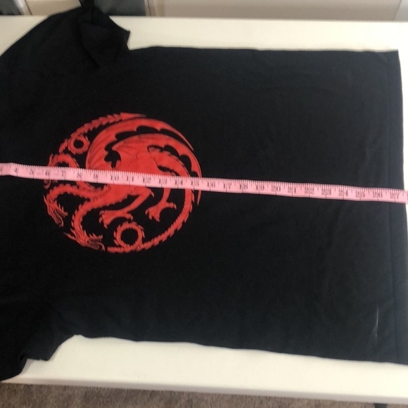 Game Of Thrones Red Dragon Shirt, Size Large - Picture 4 of 5